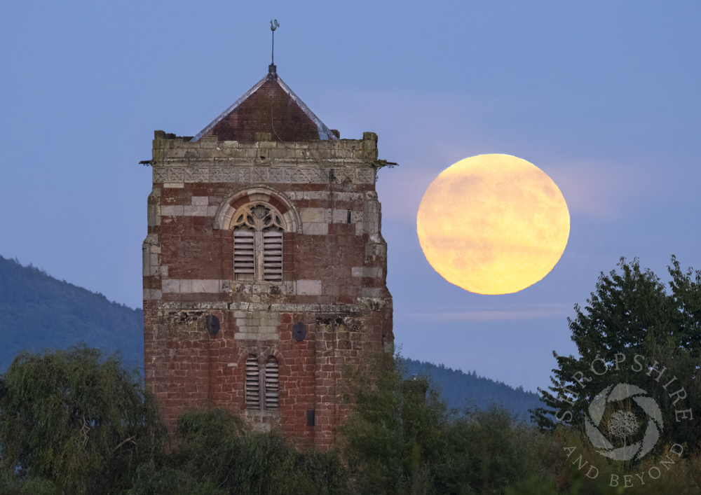 Supermoon lights up Shropshire skies