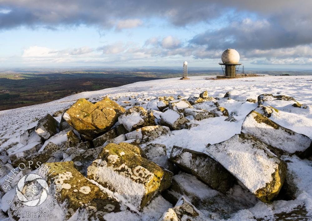 Snowy sentinels on the summit of Titterstone