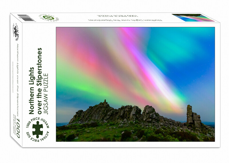 Northern Lights over the Stiperstones 1000-piece jigsaw